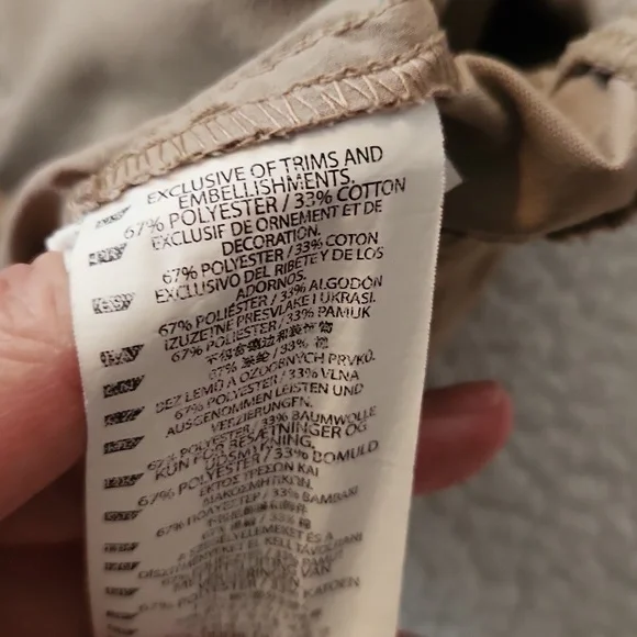 511 Tactical Apex 11" Khaki Cargo Shorts Cotton Blend Hiking Flex-tac Gorpcore - Picture 9 of 9